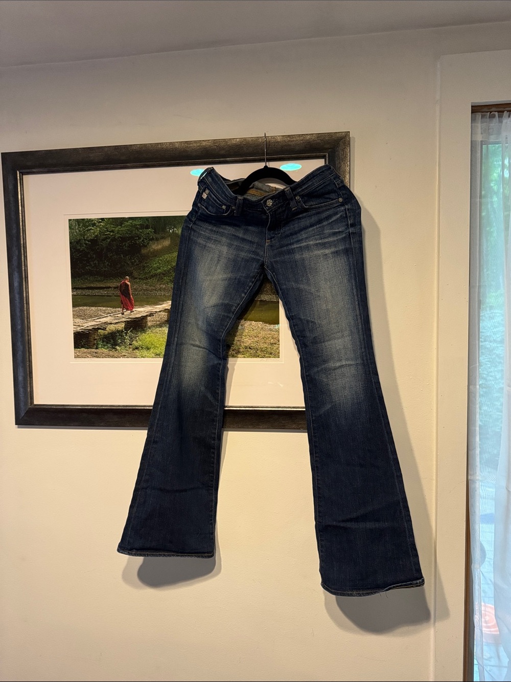 AG Dark Blue Belle Flare Jeans - Classic Wash